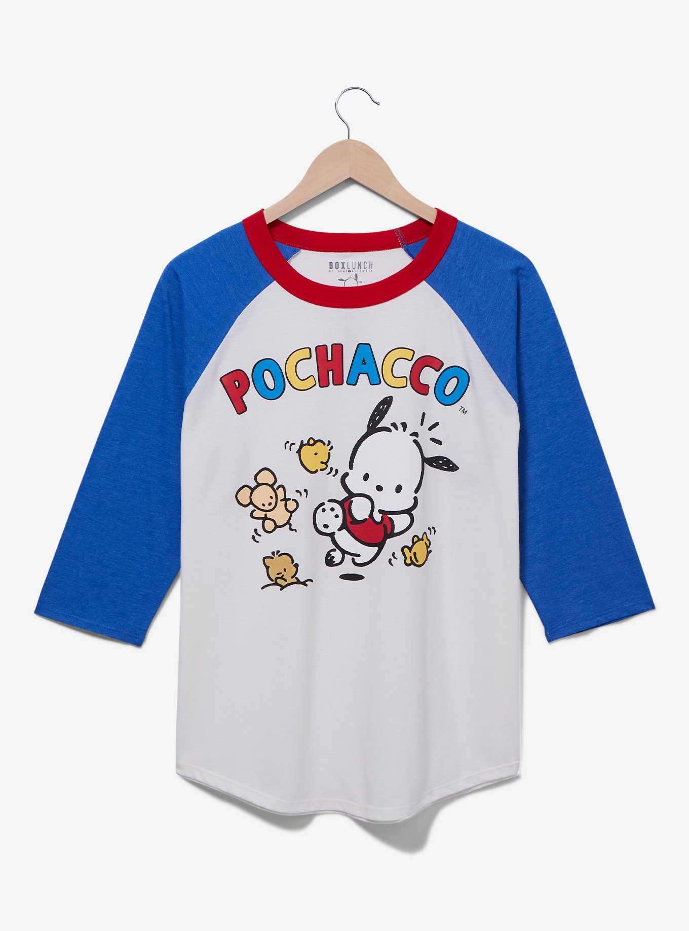 Sanrio Pochacco Portrait Raglan T-Shirt - BoxLunch Exclusive, , hi-res