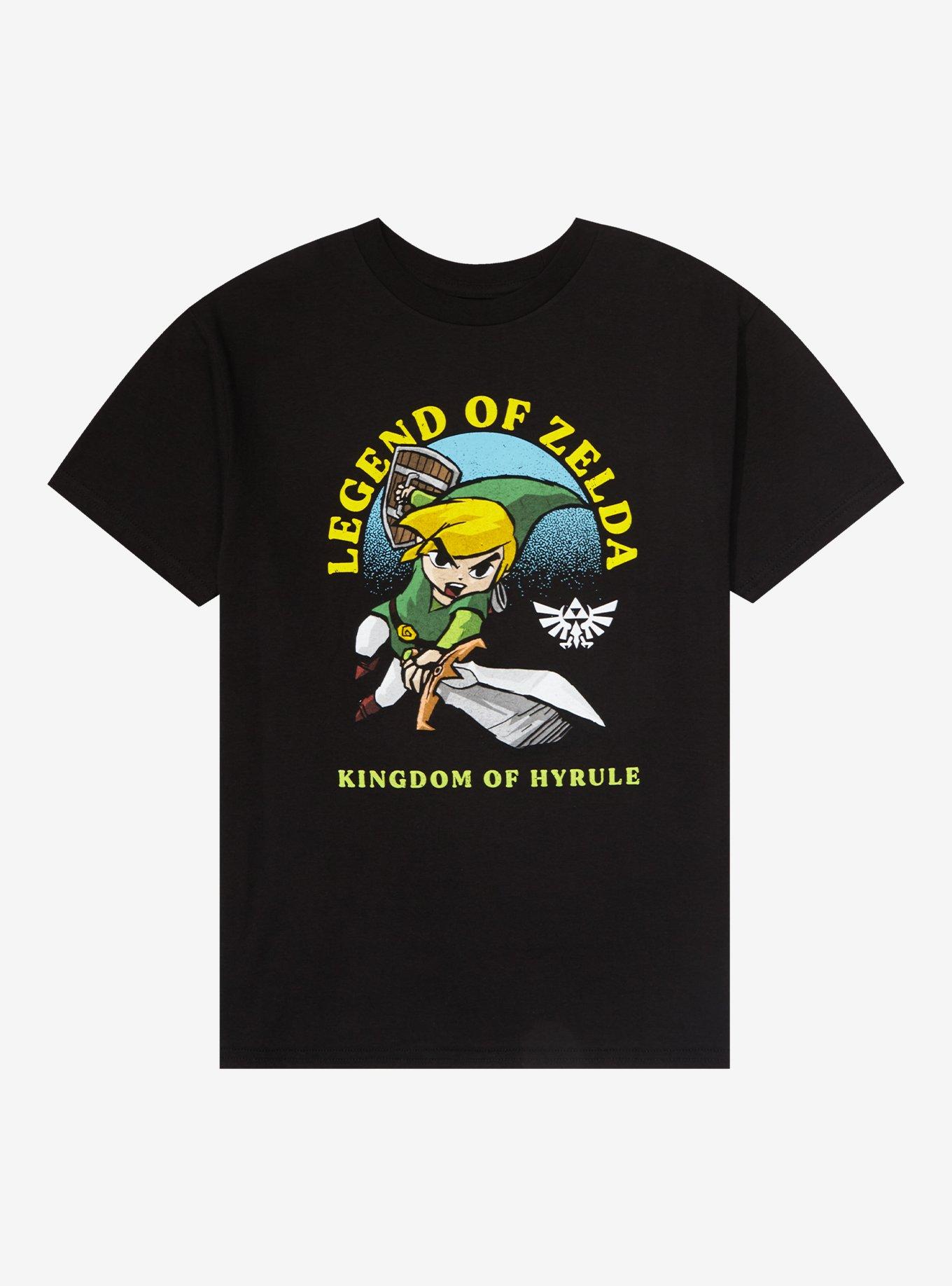 Nintendo The Legend of Zelda: The Wind Waker Link Portrait Youth T-Shirt - BoxLunch Exclusive, WHITE, hi-res