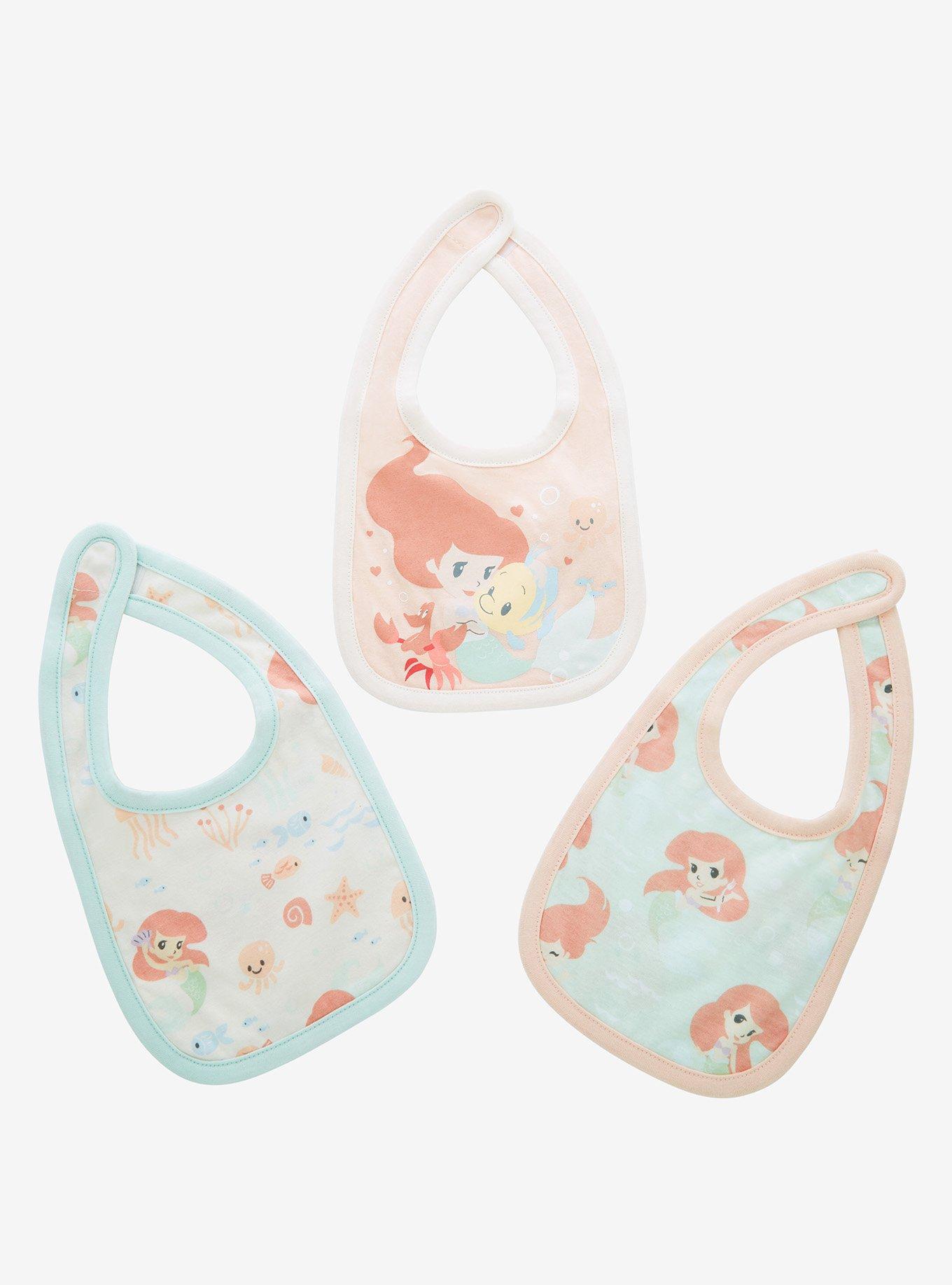 Disney The Little Mermaid Ariel and Flounder Bib Set - BoxLunch Exclusive, , hi-res