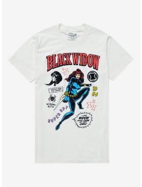 Marvel Black Widow Doodle Art Women’s T-Shirt - BoxLunch Exclusive, , hi-res