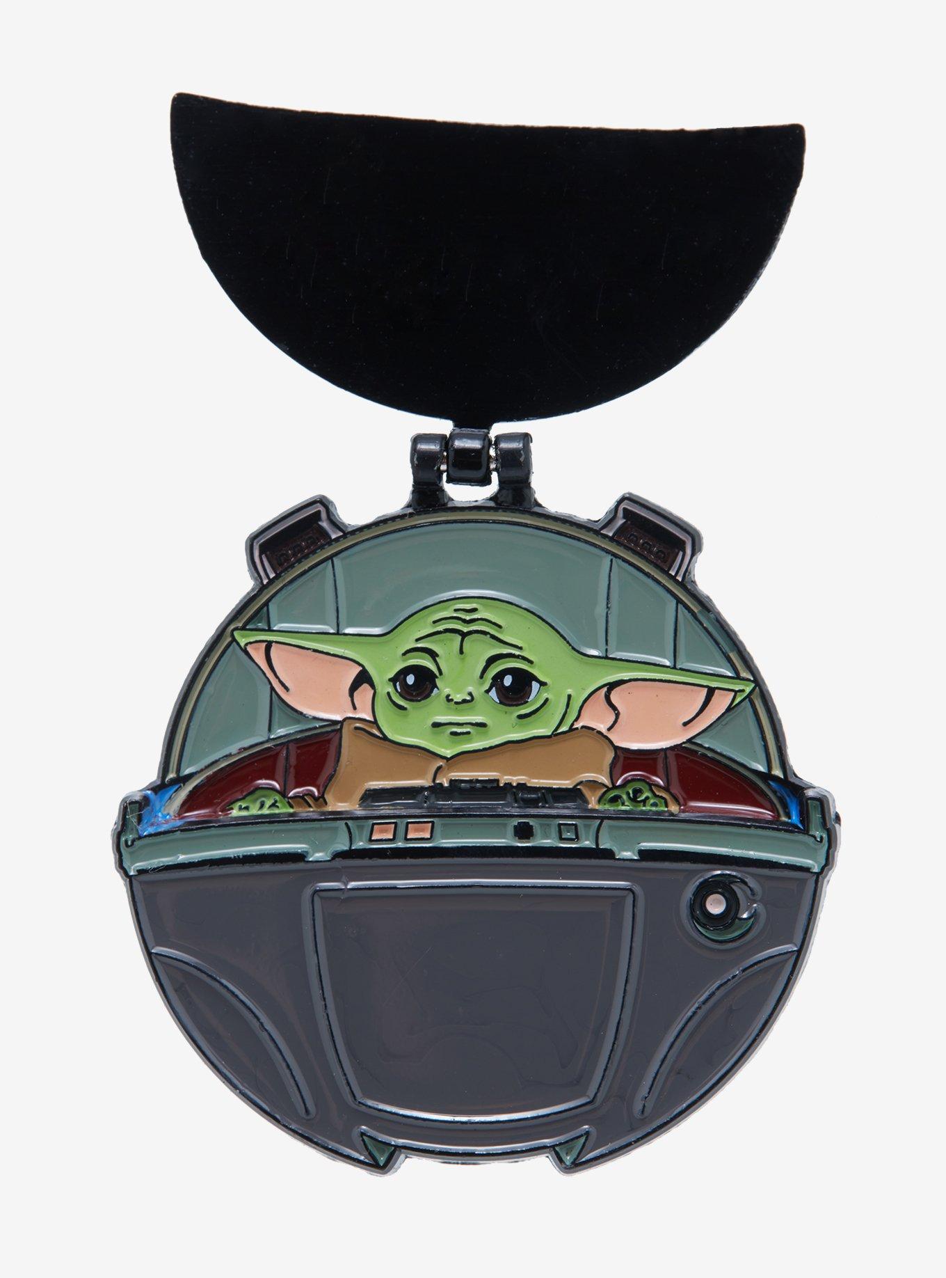 Star Wars The Mandalorian Grogu Hover Pram Enamel Pin, , hi-res