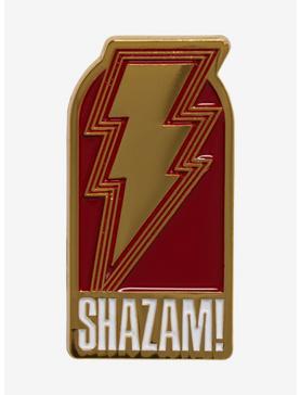 DC Comics Shazam! Fury Of The Gods Lightning Logo Enamel Pin, , hi-res