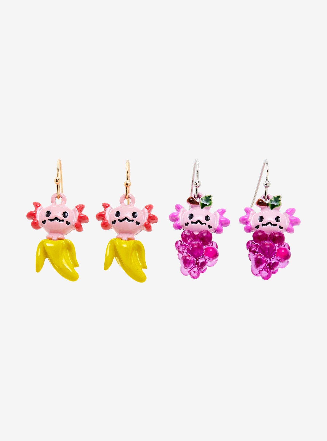 Axolotl Fruit Earring Set - BoxLunch Exclusive, , hi-res