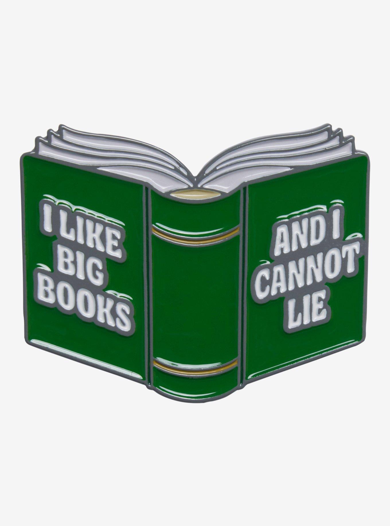 I Like Big Books Enamel Pin, , hi-res