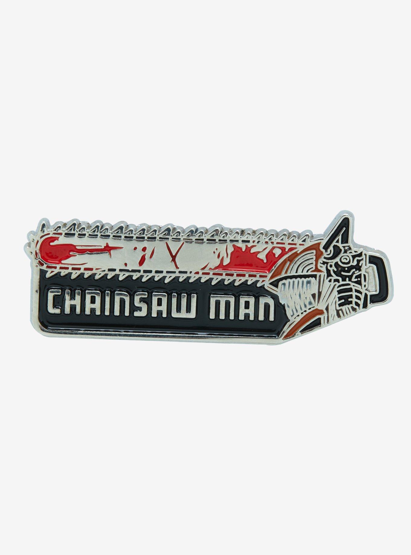 Chainsaw Man Head Enamel Pin, , hi-res