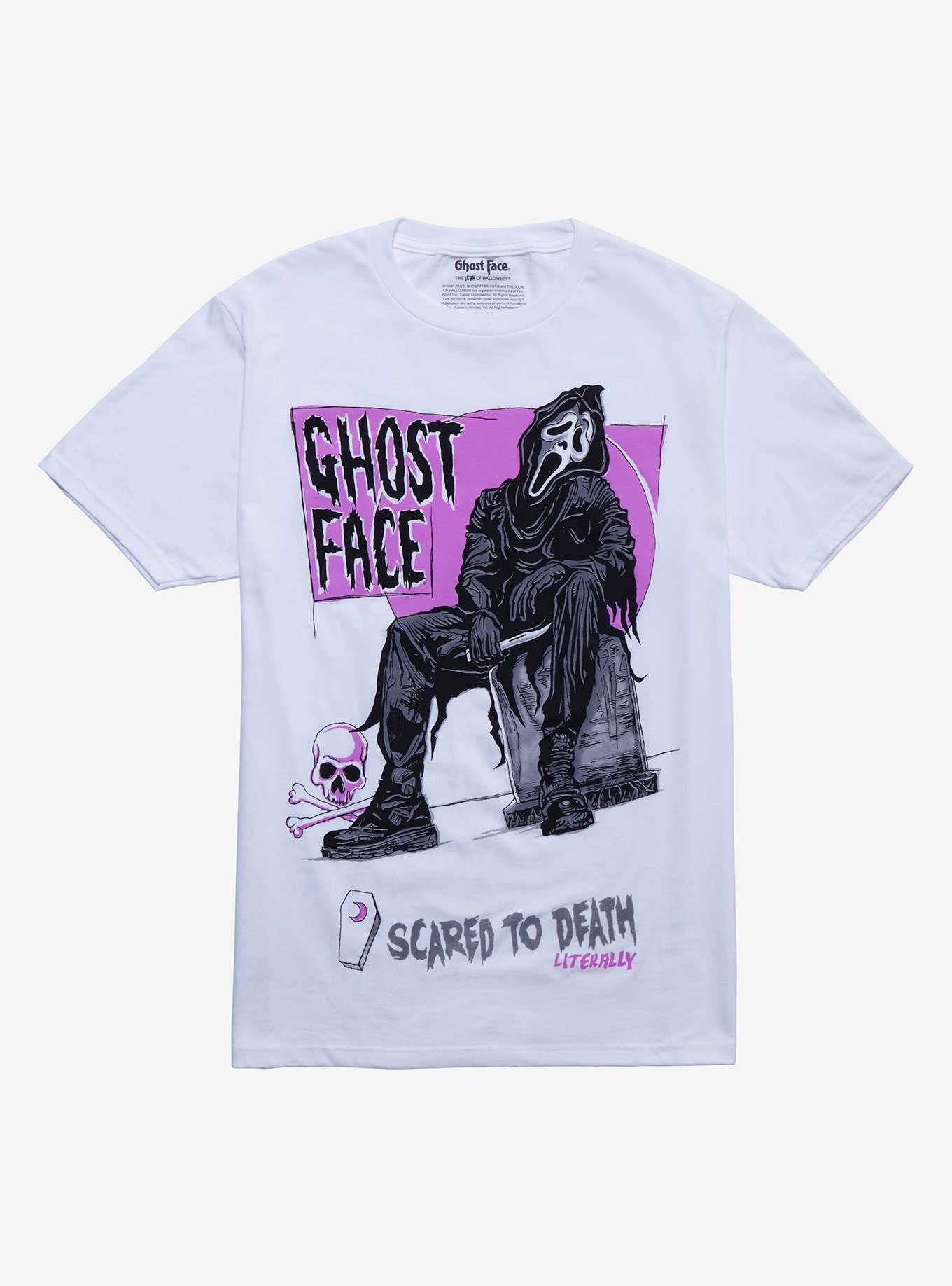 Scream Ghost Face Scared To Death T-Shirt, , hi-res