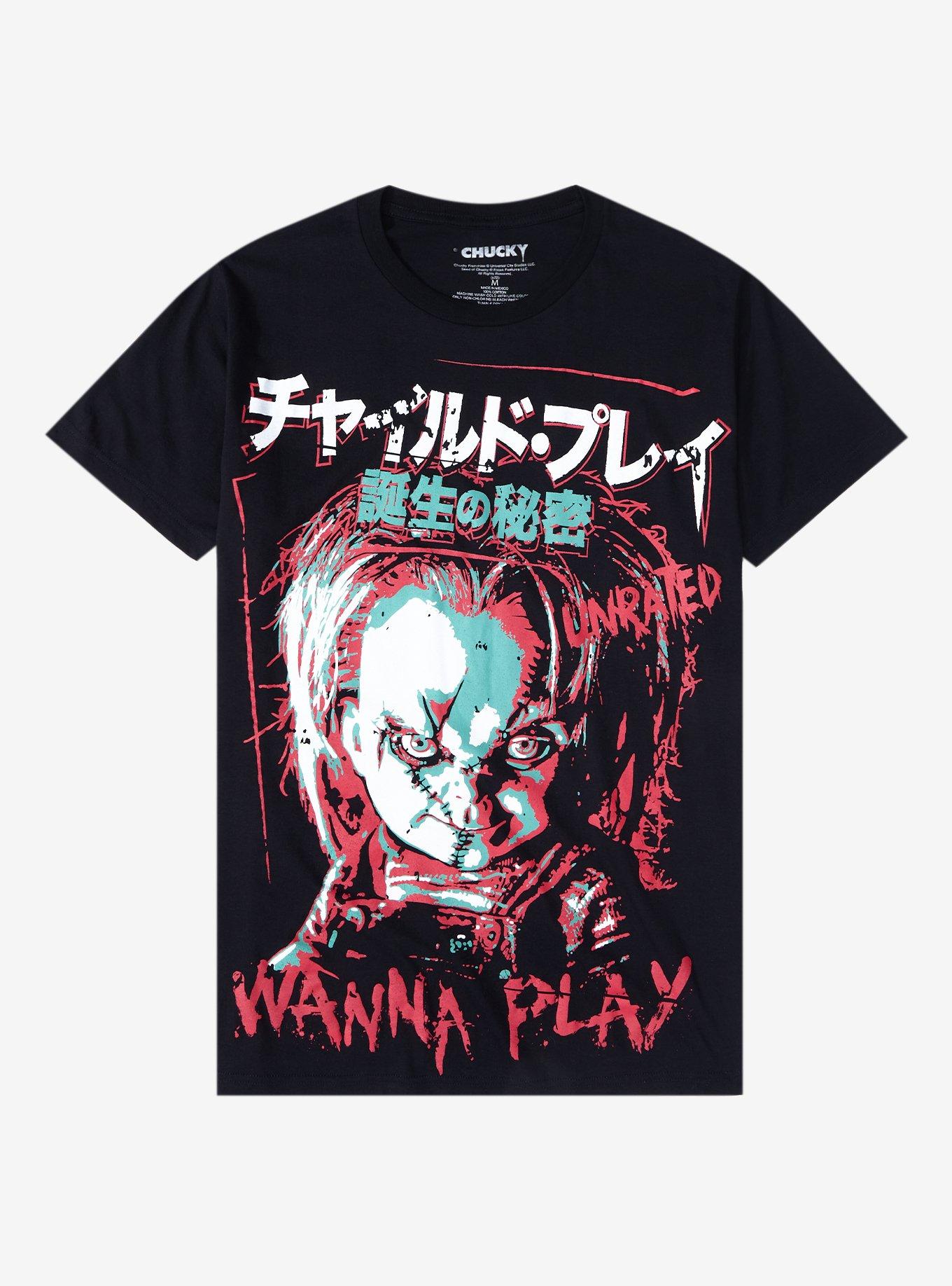 Chucky Japanese Jumbo Print T-Shirt, BLACK, hi-res