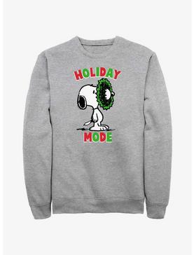 Peanuts Holiday Mode Snoopy Wreath Sweatshirt, , hi-res