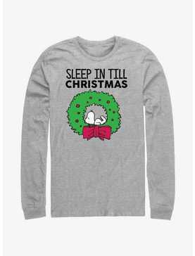 Peanuts Sleep In Till Christmas Long-Sleeve T-Shirt, , hi-res