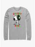 Peanuts Holiday Mode Snoopy Wreath Long-Sleeve T-Shirt, ATH HTR, hi-res