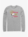 Peanuts Reindeer Snoopy Merry & Bright Long-Sleeve T-Shirt, ATH HTR, hi-res