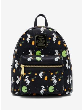 Plus Size Loungefly Disney The Nightmare Before Christmas Zero Allover Print Glow-In-The-Dark Mini Backpack - BoxLunch Exclusive, , hi-res