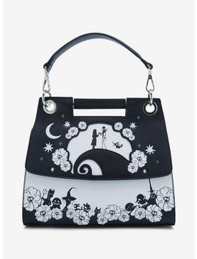 Plus Size Loungefly Disney The Nightmare Before Christmas Spiral Hill Silhouette Handbag - BoxLunch Exclusive, , hi-res