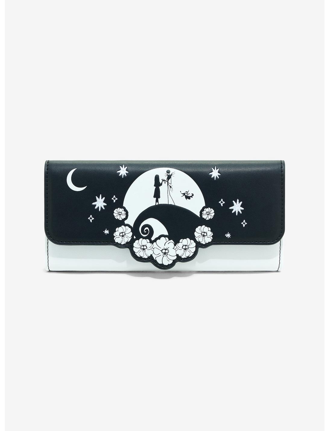 Loungefly Disney The Nightmare Before Christmas Spiral Hill Silhouette Wallet - BoxLunch Exclusive, , hi-res