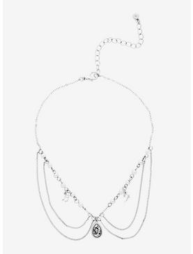 Sweet Society Music Note Chain Layered Necklace, , hi-res