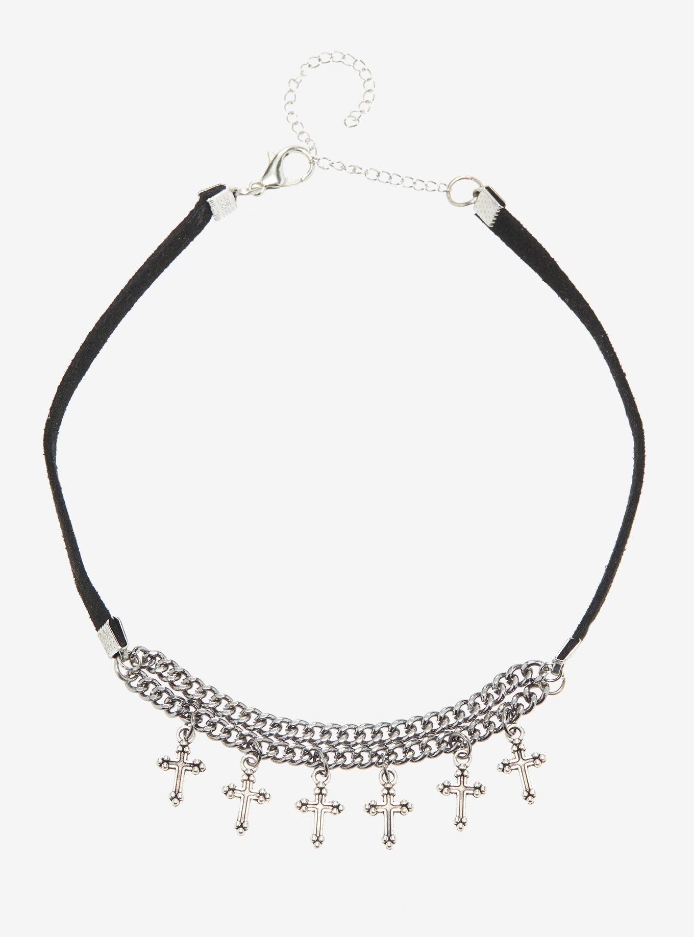 Social Collision Cross Chain Choker, , hi-res