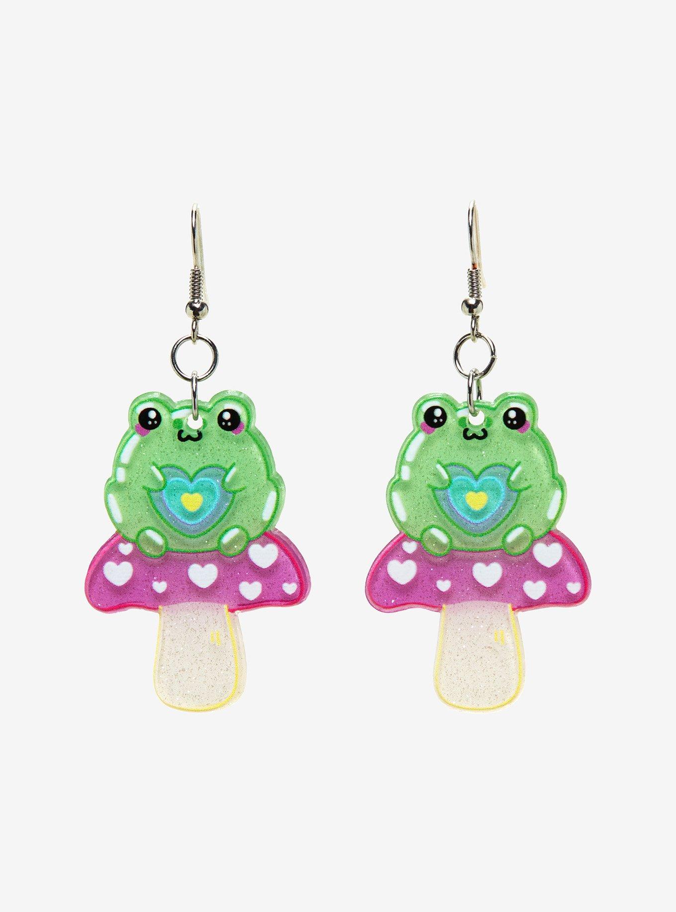 Frog earrings sale claire's