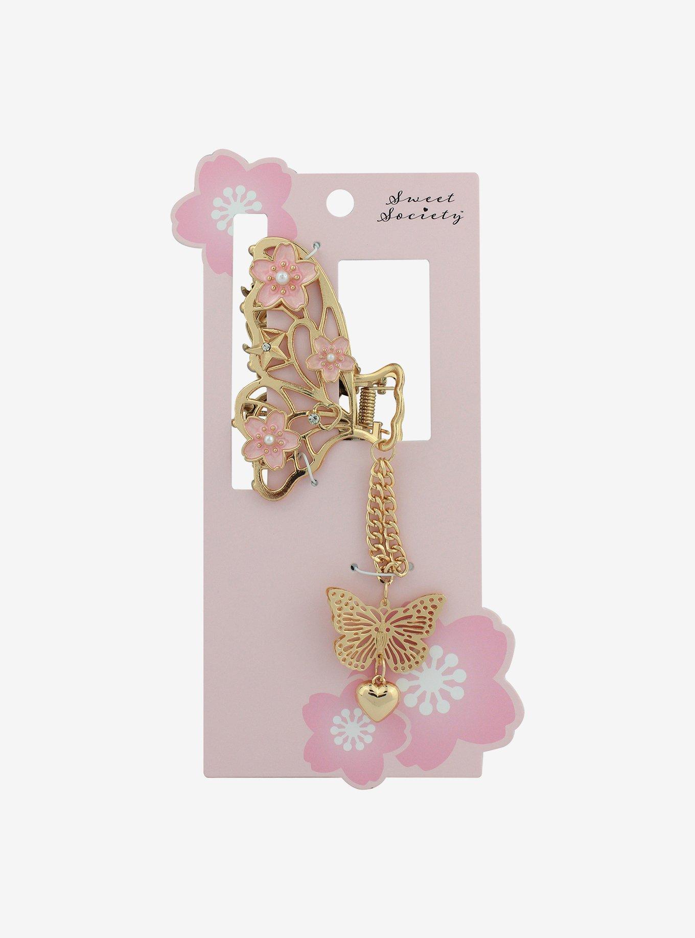 Sweet Society Butterfly Sakura Claw Hair Clip, , hi-res