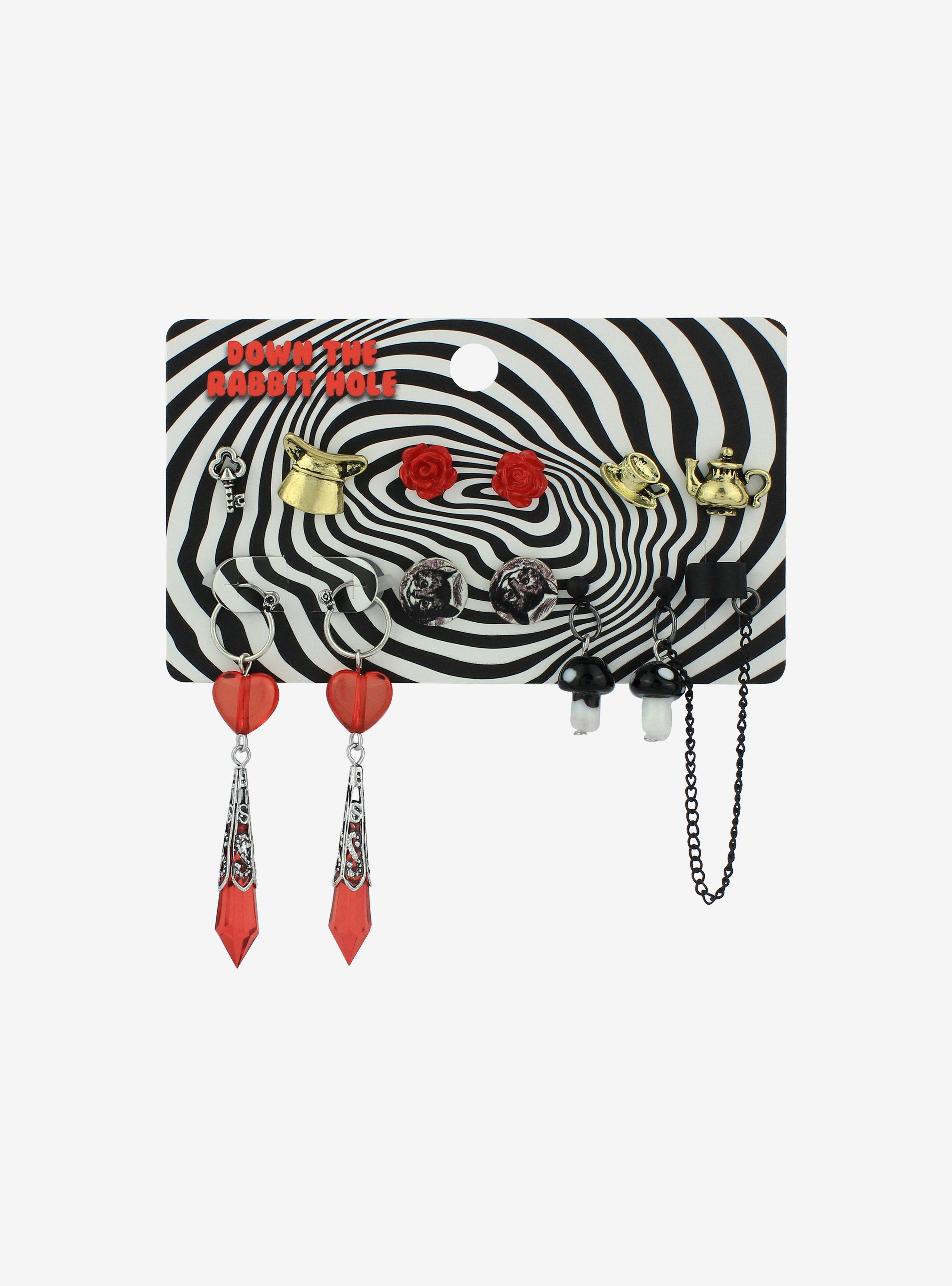 Tea Party Icons Earring Set, , hi-res