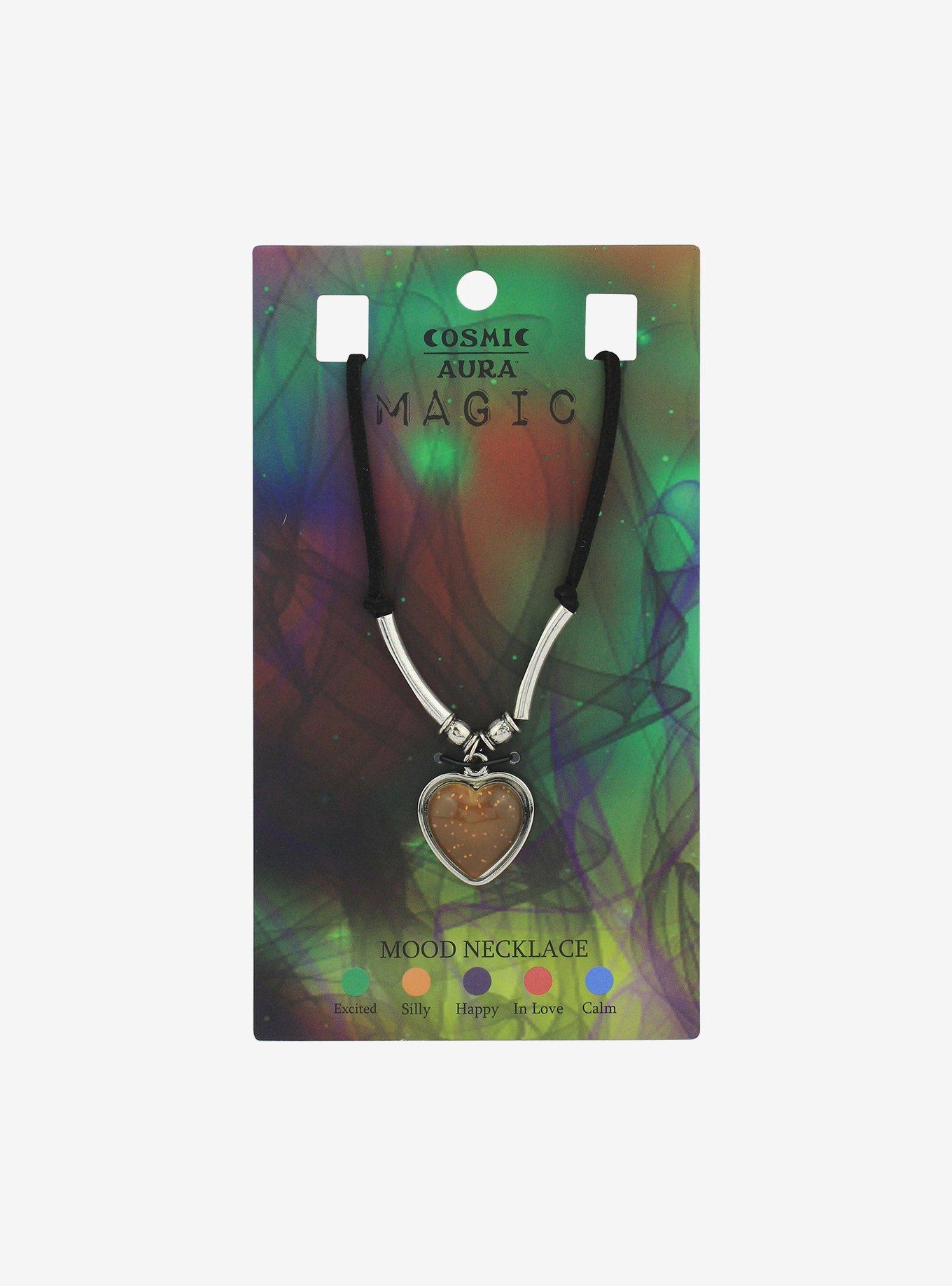 Cosmic Aura Heart Mood Choker Necklace, , hi-res