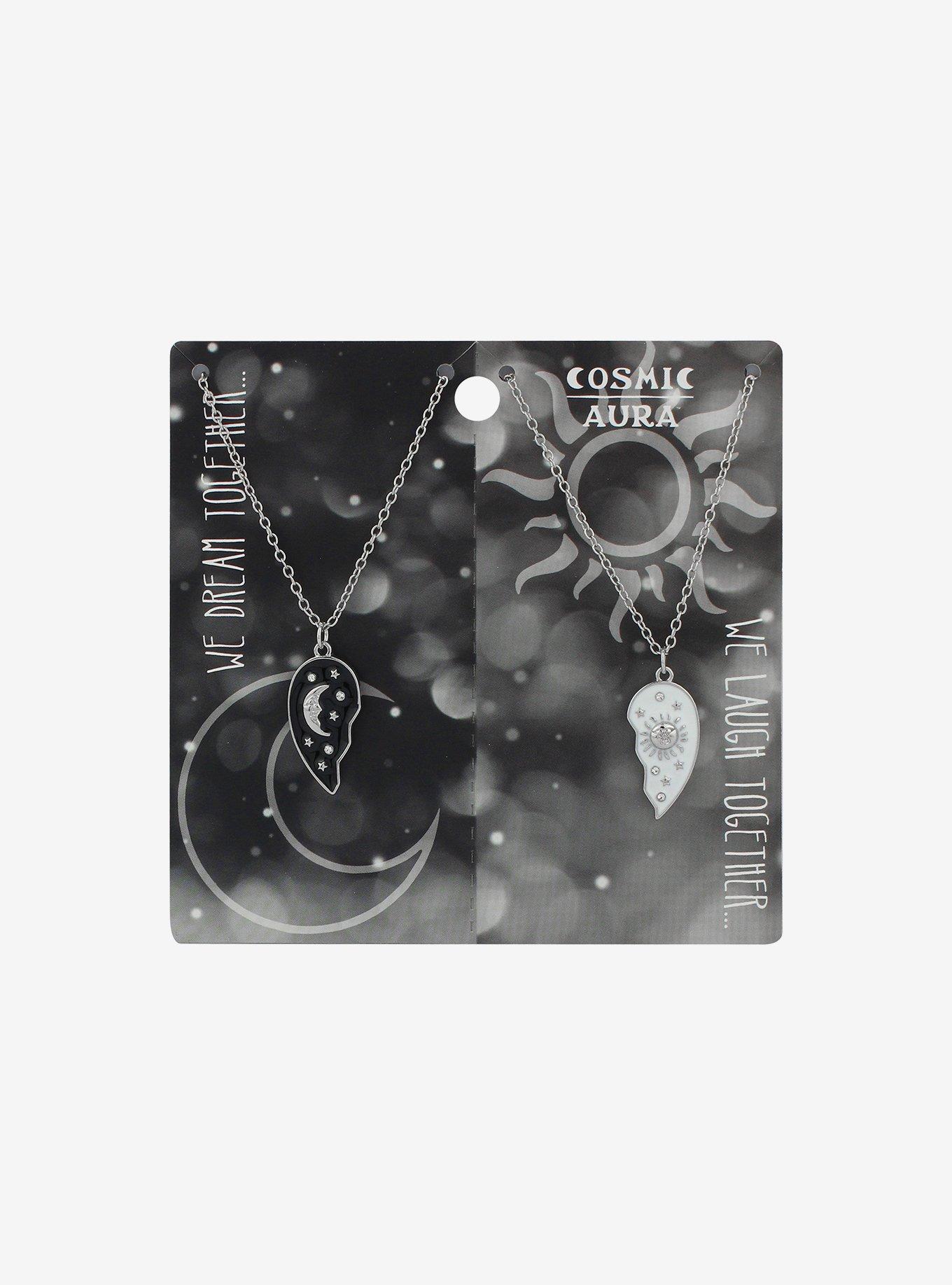 Cosmic Aura Celestial Broken Heart Best Friend Necklace Set, , hi-res