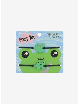 Thorn & Fable Frog Puzzle Piece Best Friend Cord Bracelet Set, , hi-res
