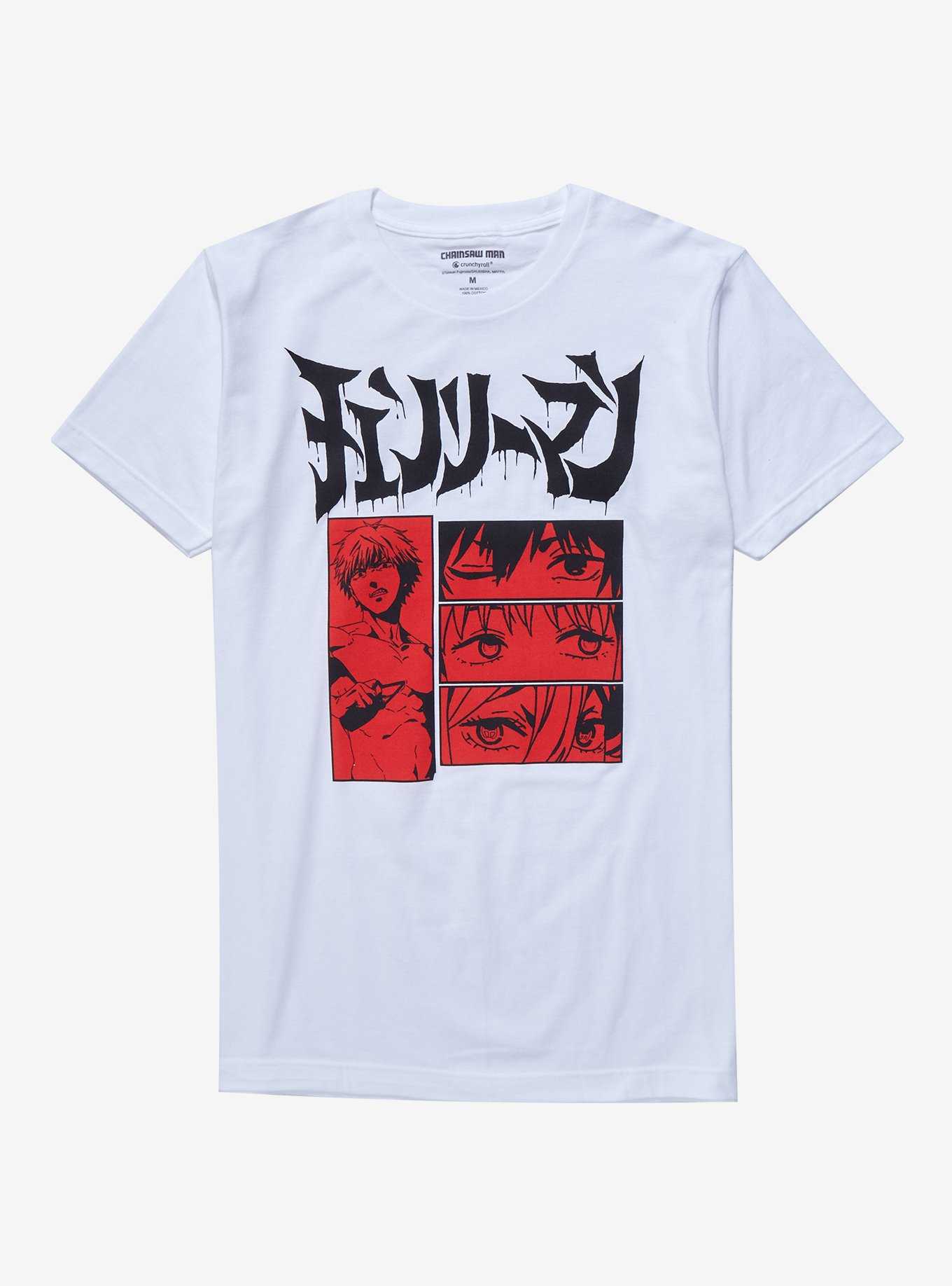 Chainsaw Man Eyes Red Panel T-Shirt, , hi-res