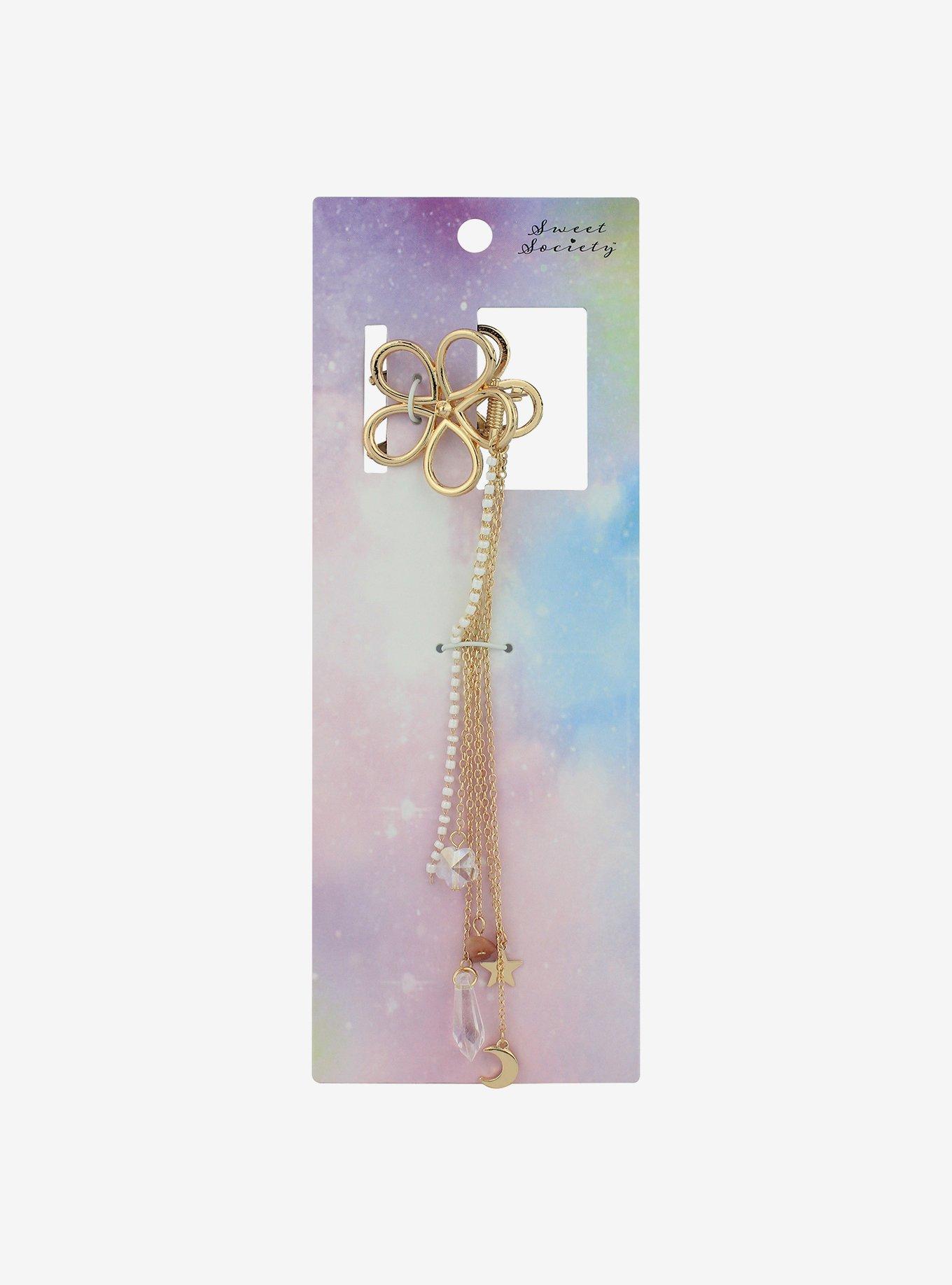 Sweet Society Flower Charms Claw Hair Clip | Hot Topic display picture 1