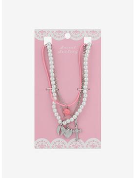Sweet Society Angel Wing Rose Necklace Set, , hi-res