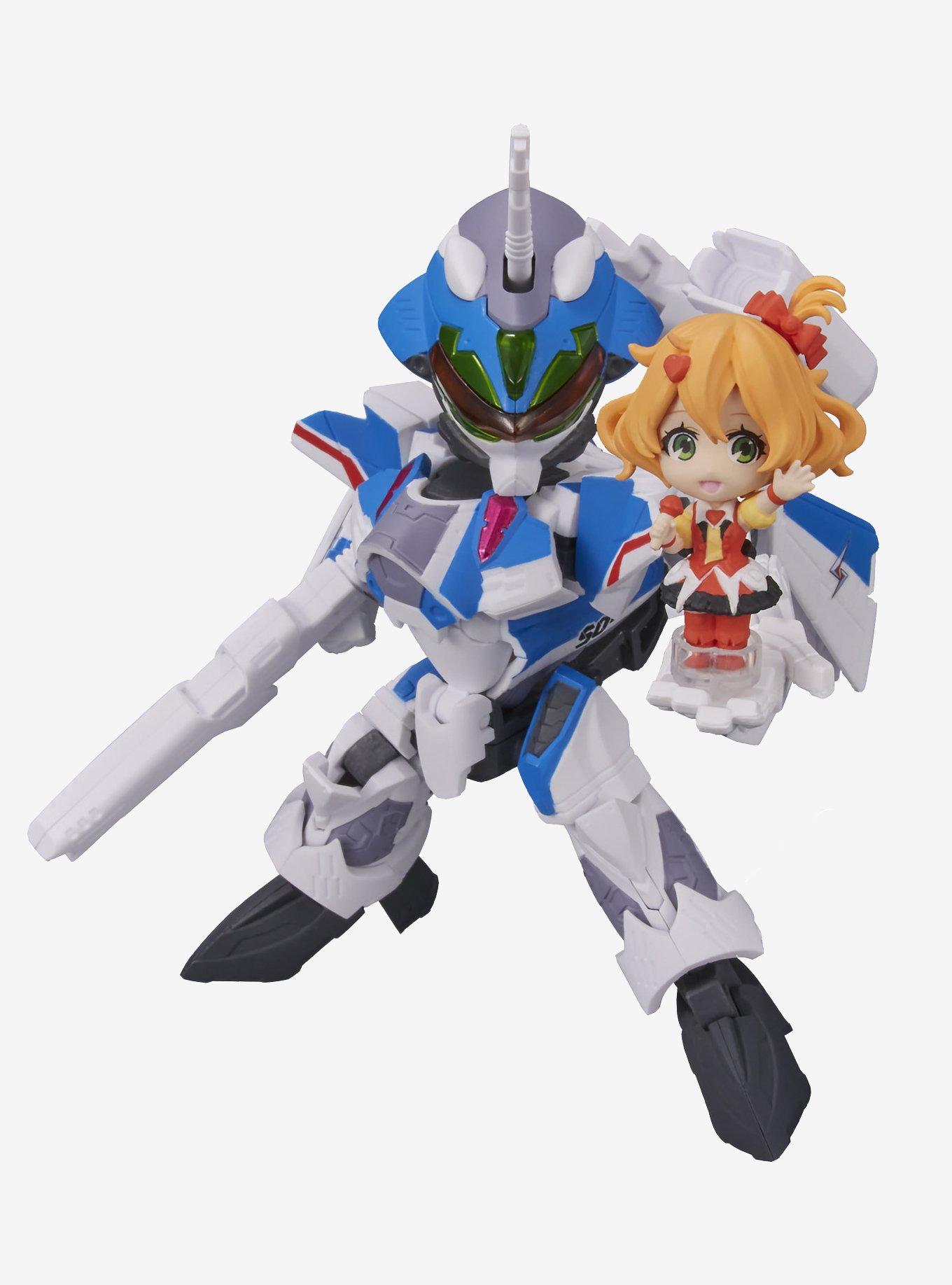 Bandai Spirits Macross Delta Tiny Session VF-31J Siegfried & Freyja Figure, , hi-res