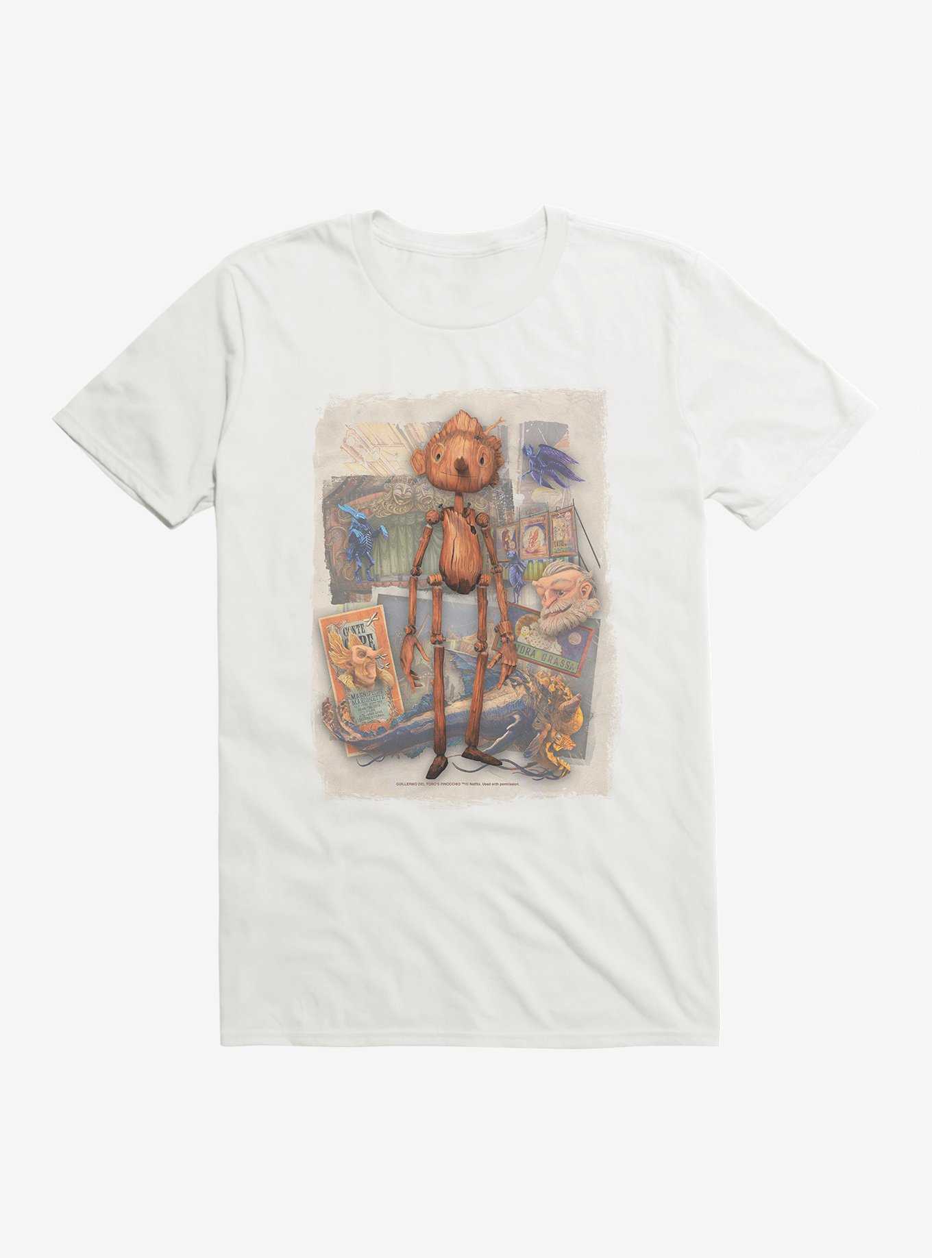 Netflix Pinocchio Collage T-Shirt, , hi-res