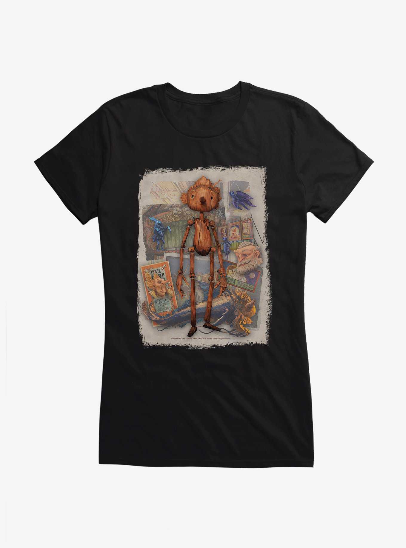 Netflix Pinocchio Collage Girls T-Shirt, , hi-res