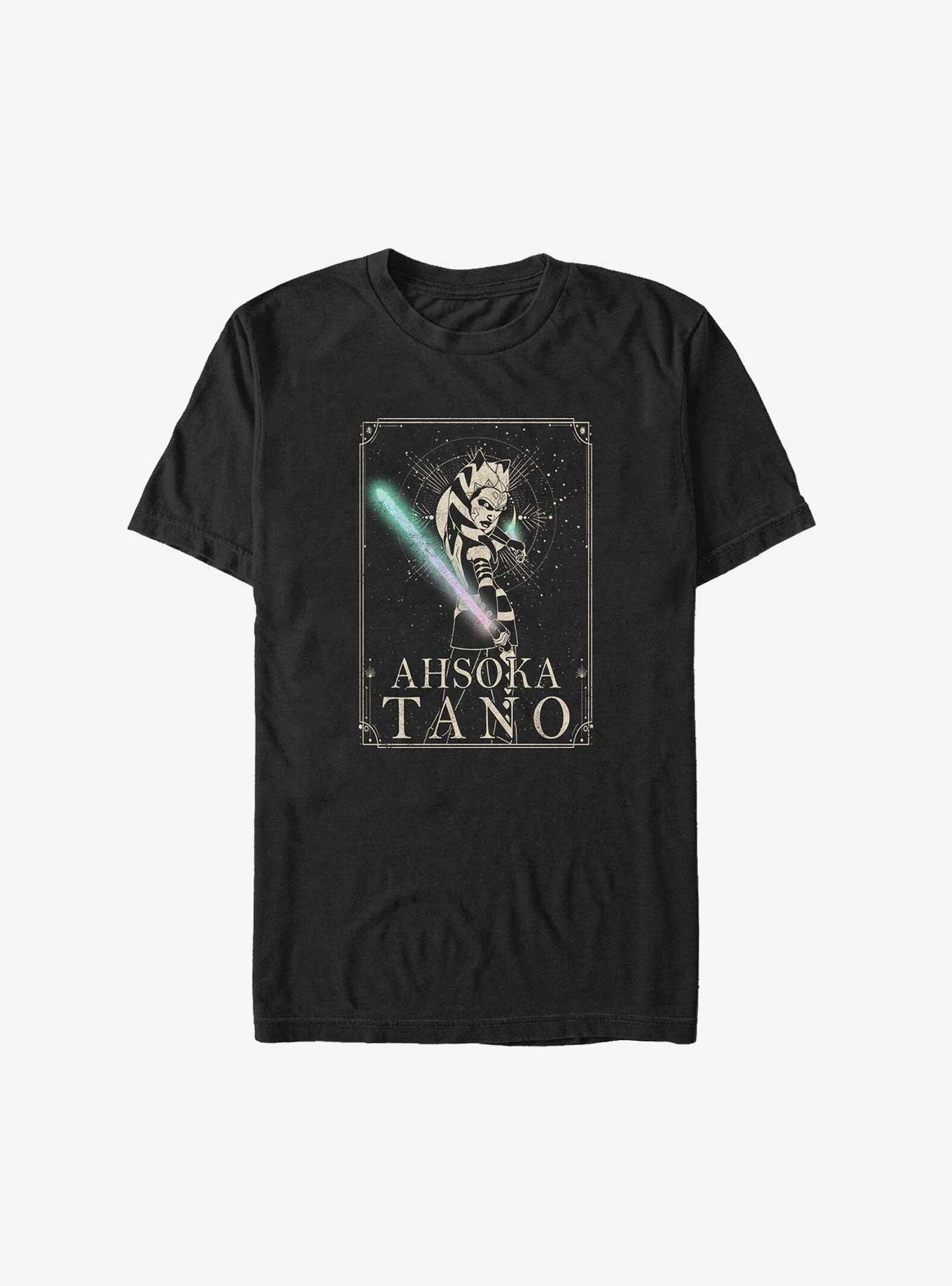 Star Wars: The Clone Wars Ahsoka Tano Celestial Big & Tall T-Shirt, BLACK, hi-res