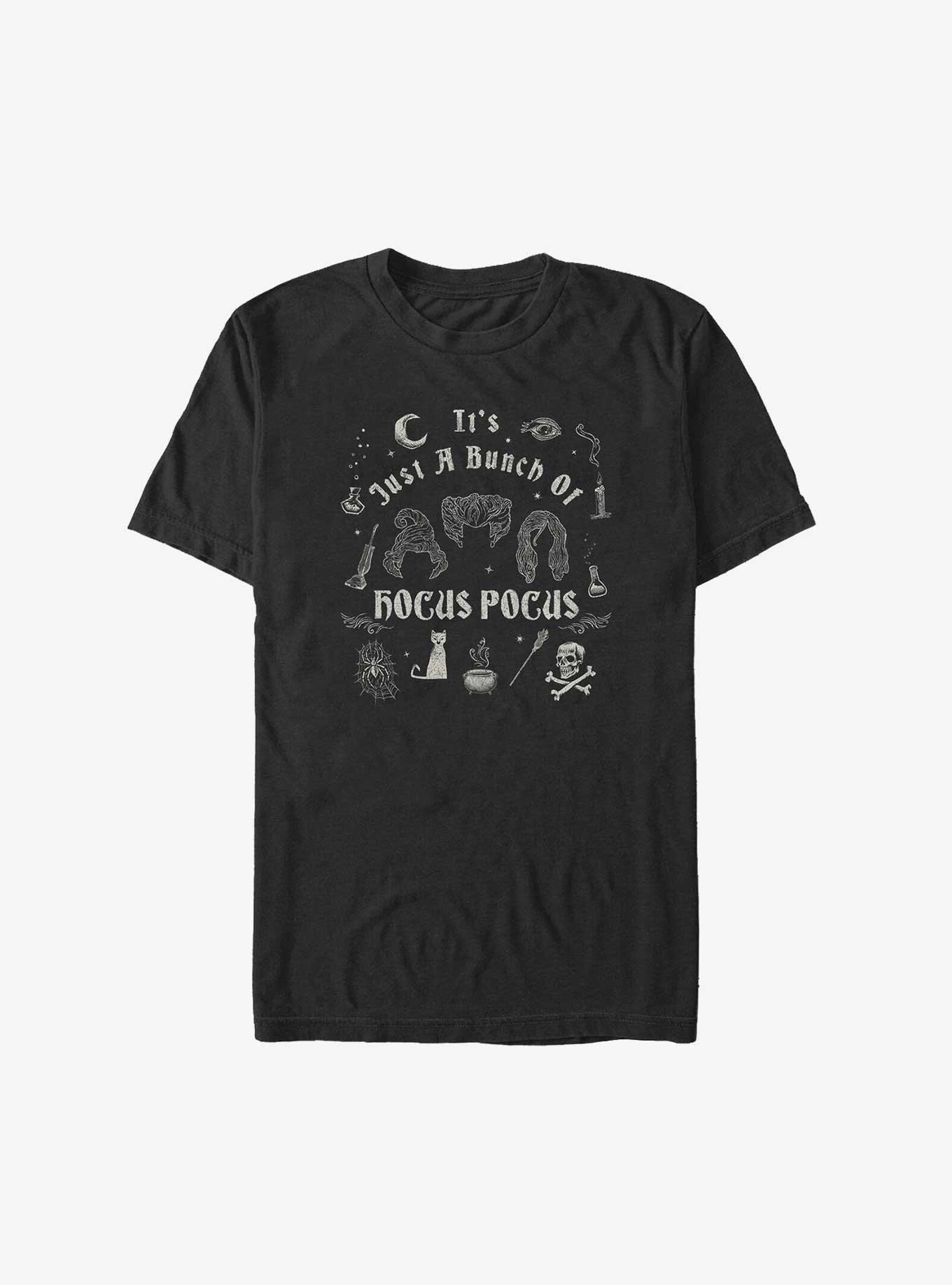 Disney Hocus Pocus A Bunch of Hocus Pocus Big & Tall T-Shirt, BLACK, hi-res