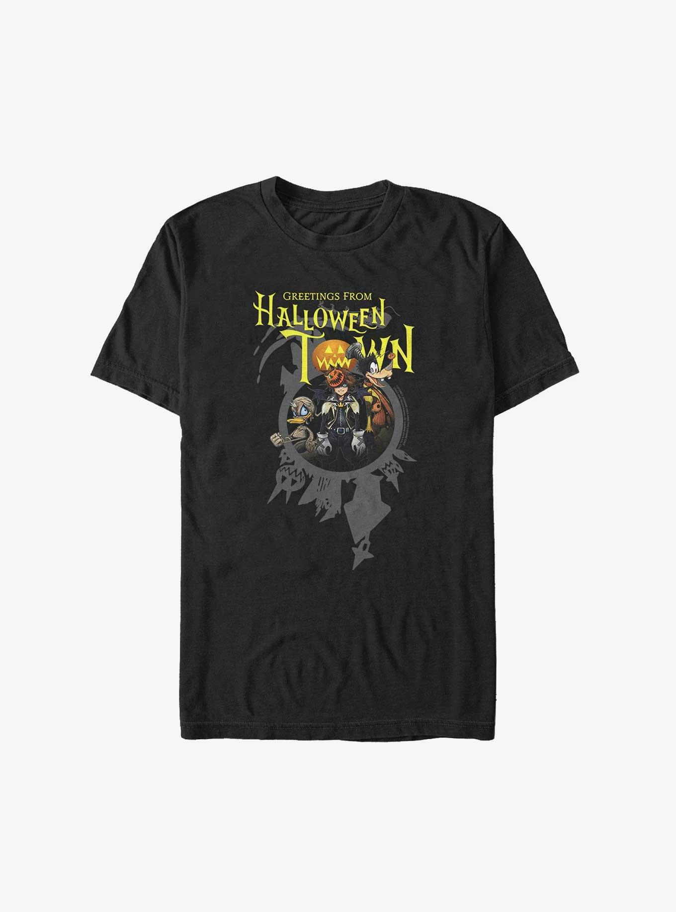 Disney Kingdom Hearts Halloween Greetings Sora, Goofy, and Donald Big & Tall T-Shirt, , hi-res