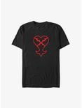 Disney Kingdom Hearts Heartless Symbol Big & Tall T-Shirt, BLACK, hi-res