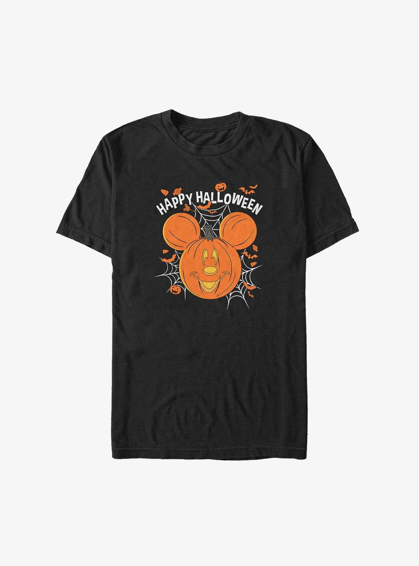 Disney Mickey Mouse Happy Halloween Jack-O'-Lantern Big & Tall T-Shirt, , hi-res