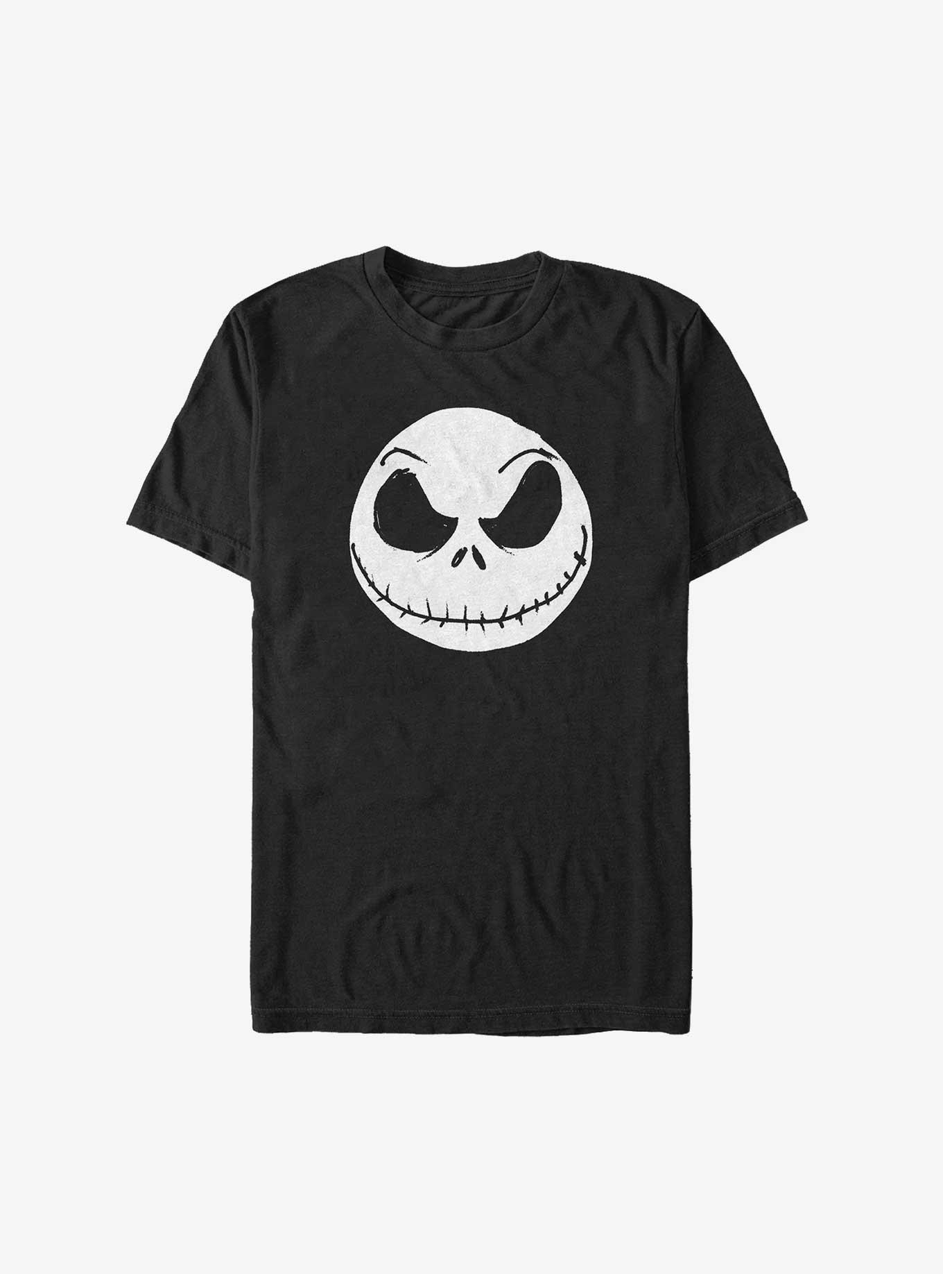 Disney The Nightmare Before Christmas Big Face Jack Big & Tall T-Shirt, BLACK, hi-res