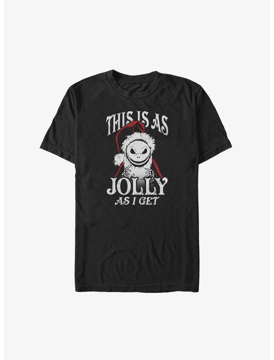 Disney The Nightmare Before Christmas Jolly Santa Jack Big & Tall T-Shirt, BLACK, hi-res