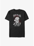 Disney The Nightmare Before Christmas Jolly Santa Jack Big & Tall T-Shirt, BLACK, hi-res