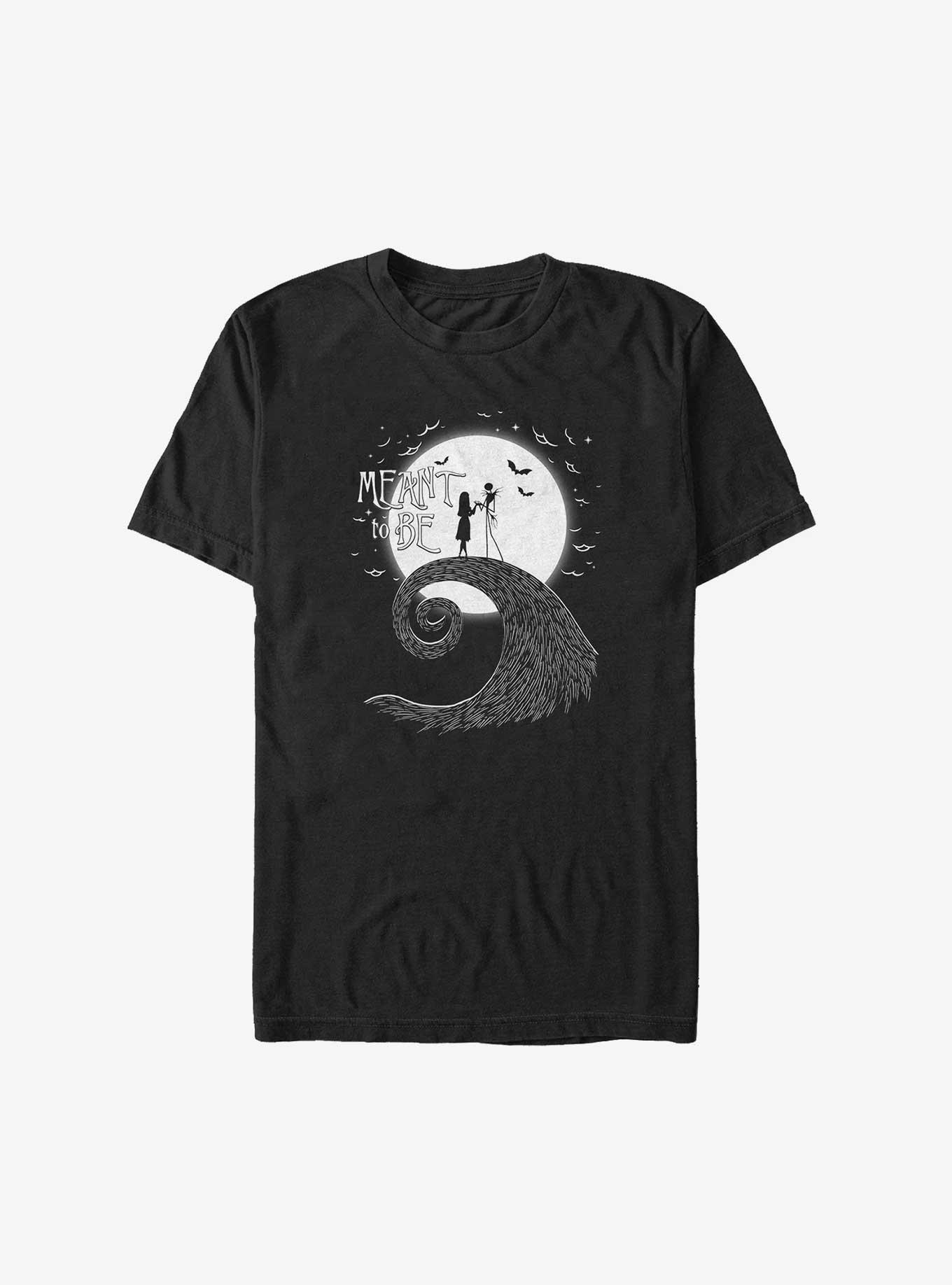 Disney The Nightmare Before Christmas Meant To Be Jack and Sally Big & Tall T-Shirt, BLACK, hi-res