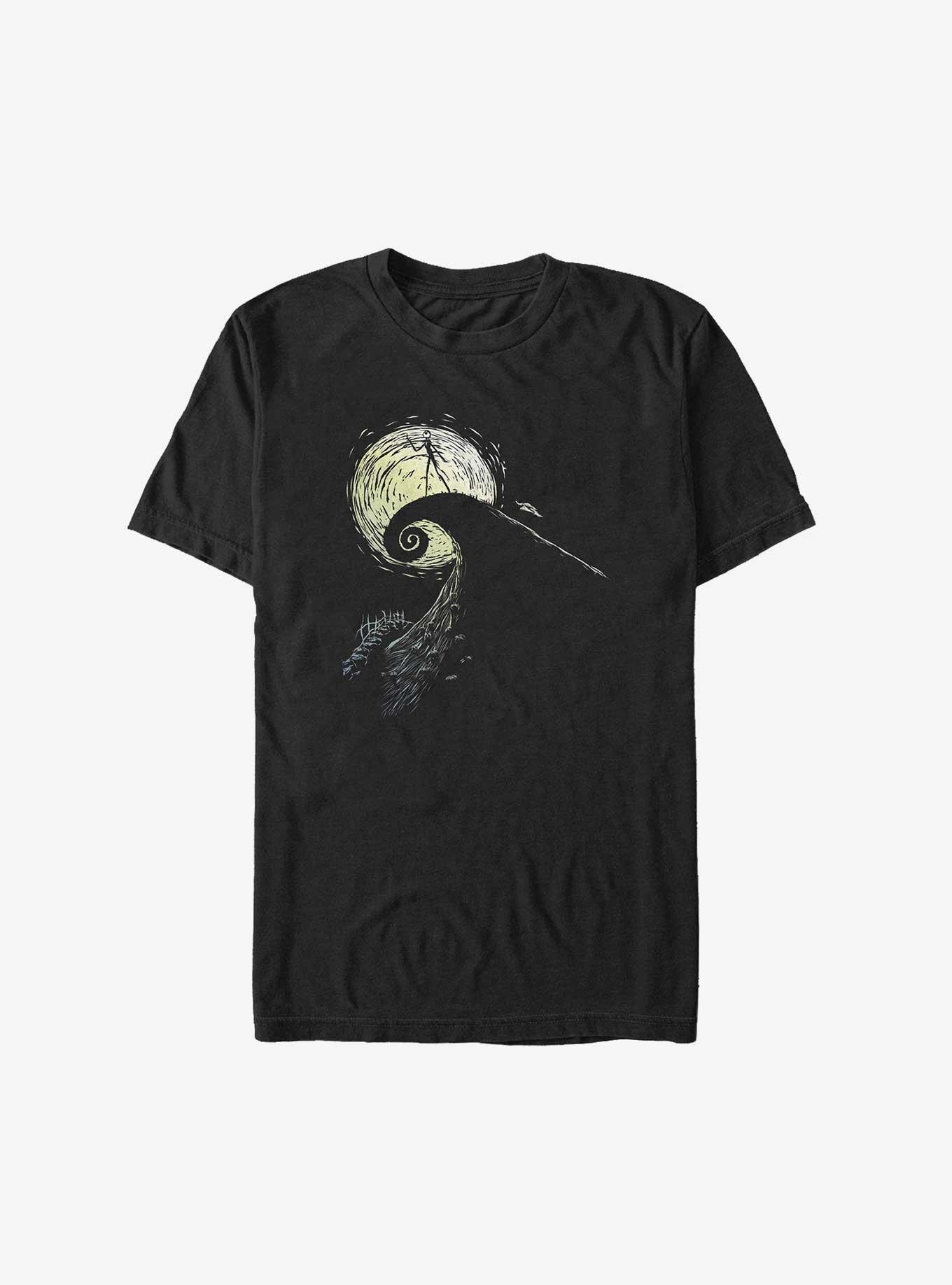 Disney The Nightmare Before Christmas Spiral Hill Jack Big & Tall T-Shirt, BLACK, hi-res