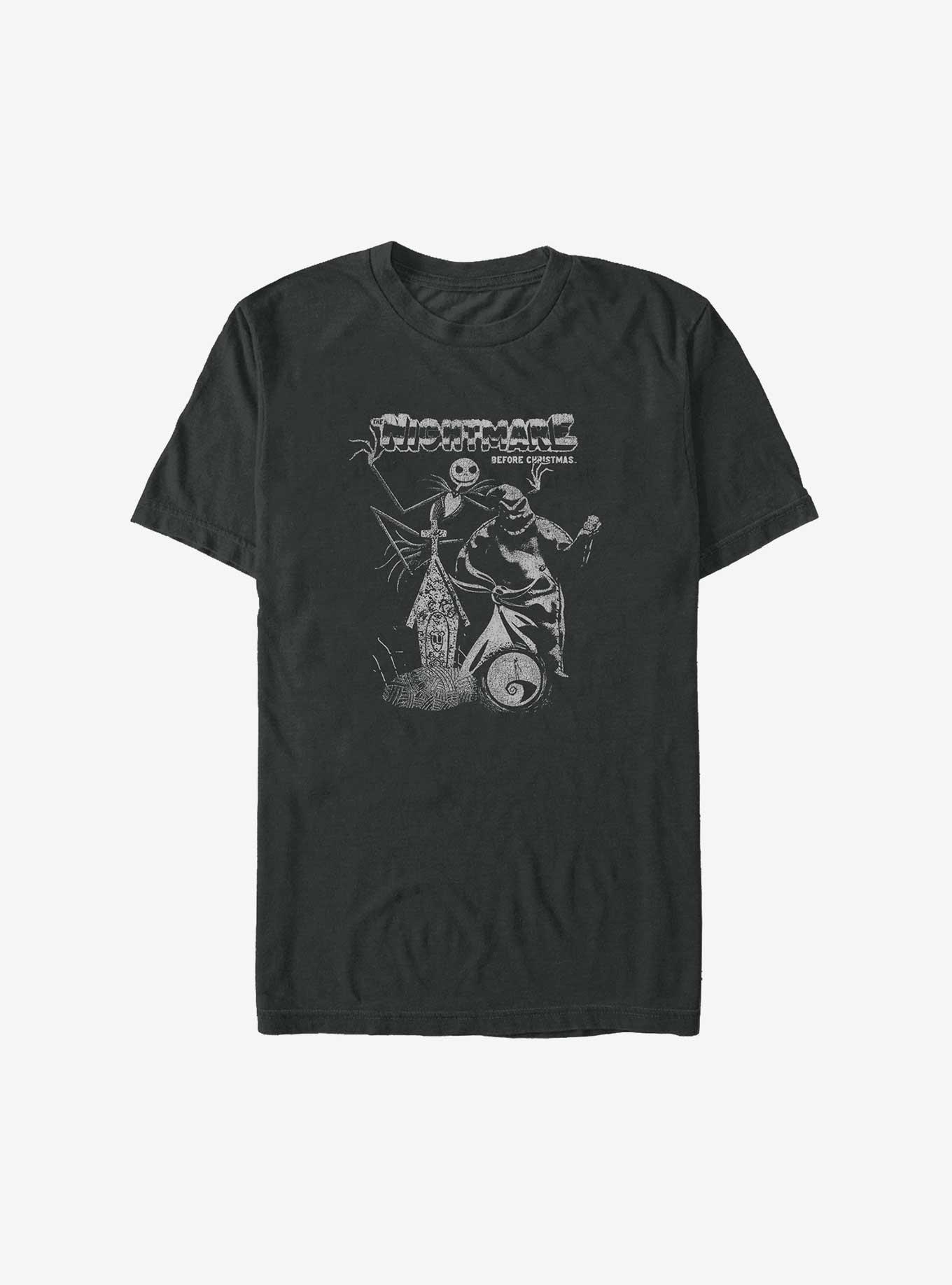Disney The Nightmare Before Christmas Spook Bros Jack and Oogie Big & Tall T-Shirt, BLACK, hi-res