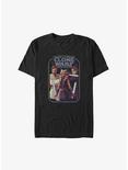 Star Wars: The Clone Wars Ahsoka Tano, Obi-Wan Kenobi, & Anakin Skywalker Big & Tall T-Shirt, BLACK, hi-res