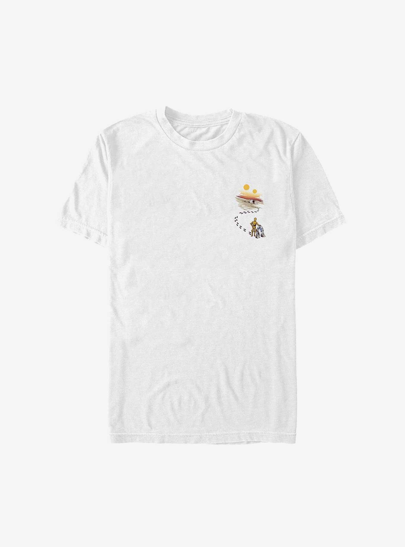Star Wars Droid Footprints Pocket Big & Tall T-Shirt, WHITE, hi-res