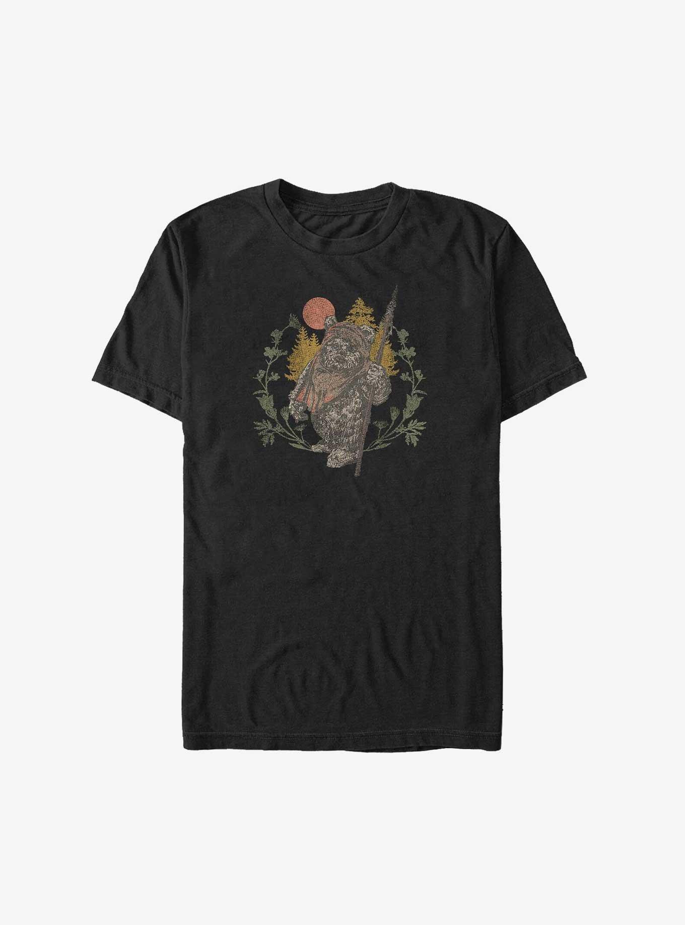 Star Wars Ewok Sunset Big & Tall T-Shirt, BLACK, hi-res