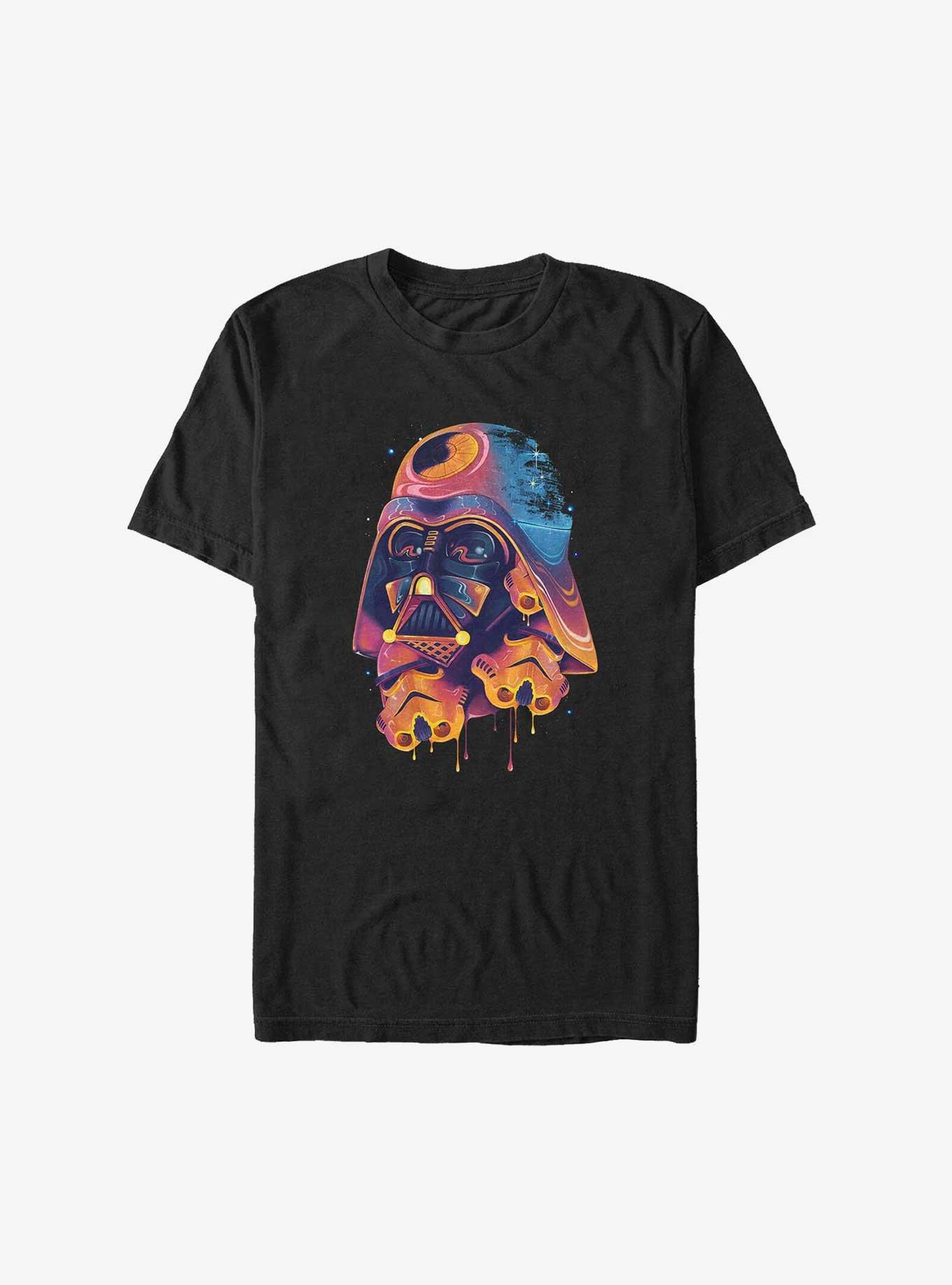 Star Wars Darth Vader Melting Helmet Big & Tall T-Shirt, BLACK, hi-res