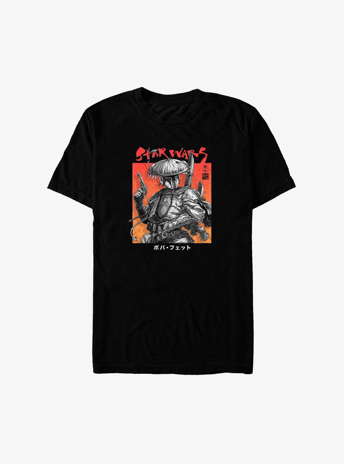 Star Wars: Visions Fett Up Big & Tall T-Shirt, BLACK, hi-res
