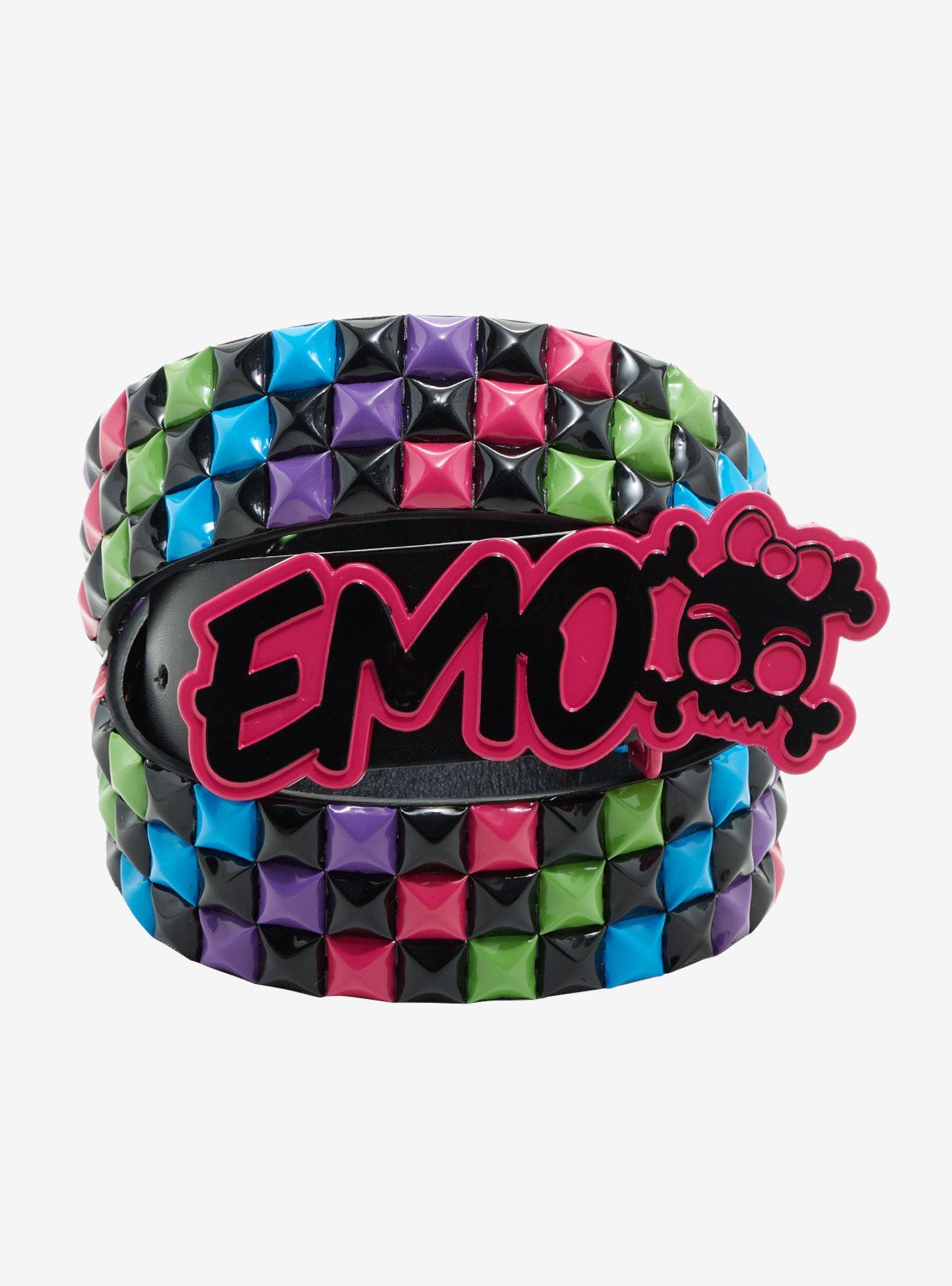 Emo Pyramid Belt Edm Ebm Rave Rock Metal Stud Belt