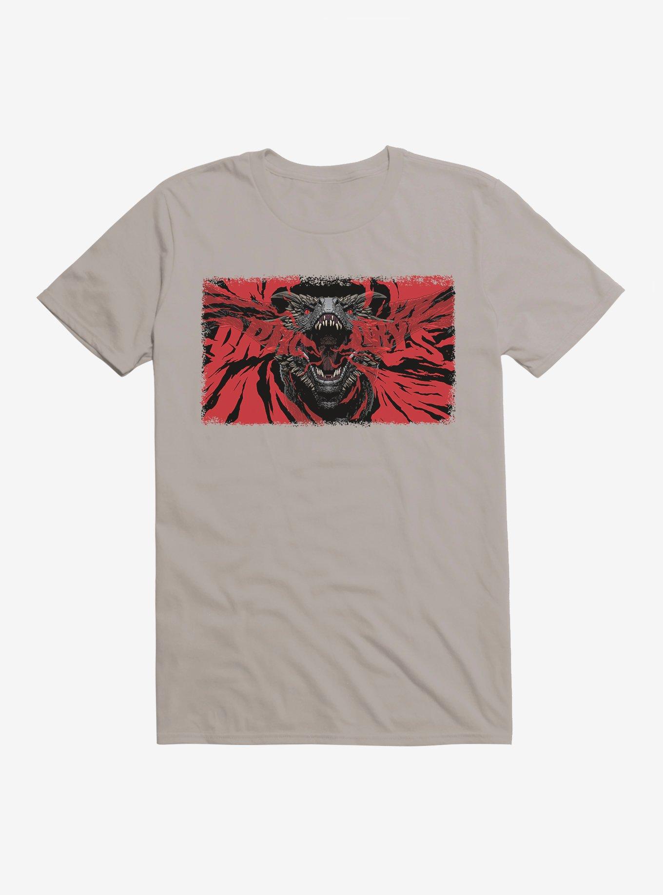 Game Of Thrones Dracarys Fire T-Shirt, LIGHT GREY, hi-res